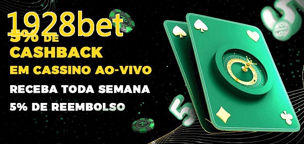 Promoções do cassino ao Vivo 1928bet